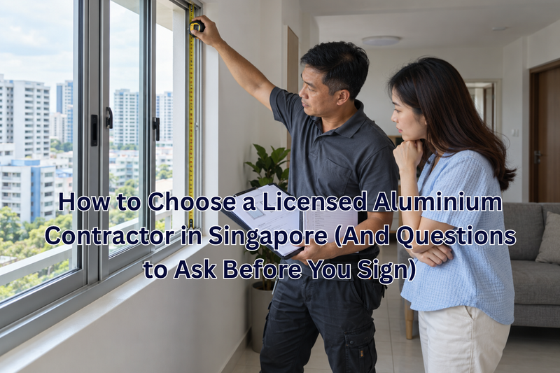 How to Choose a Licensed Aluminium Contractor in Singapore (And Questions to Ask Before You Sign)