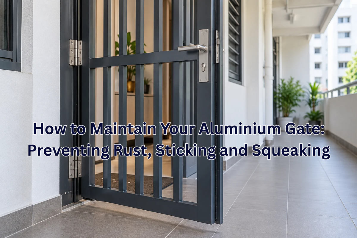 How to Maintain Your Aluminium Gate: Preventing Rust, Sticking and Squeaking