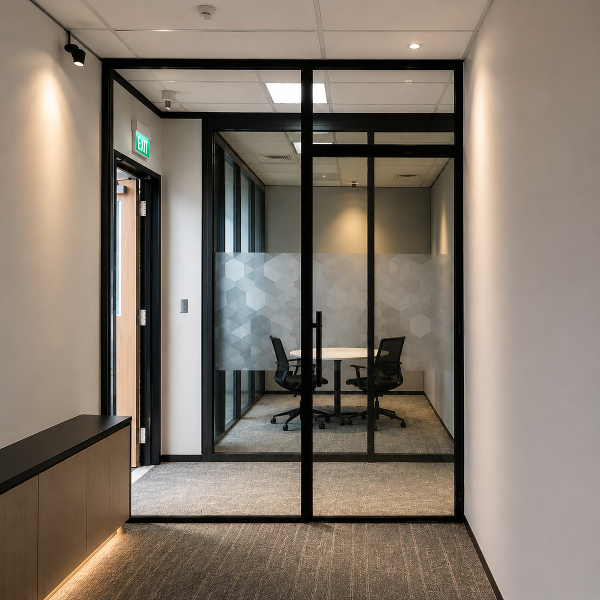 Slim profile french windoors